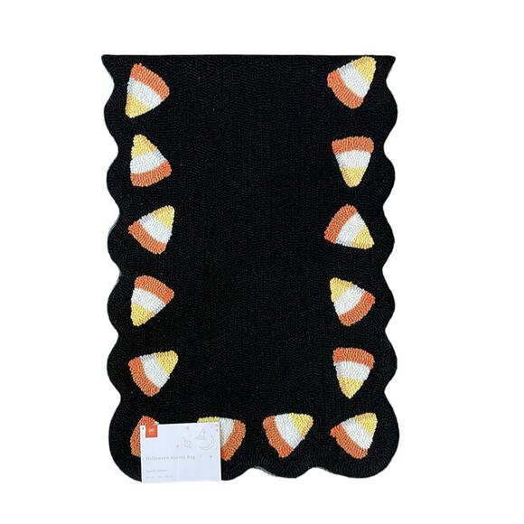 LOLOI Halloween Candy Corn Hooked Accent Rug 20x60 Scalloped Home Decor New - Picture 11 of 13
